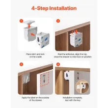 Child Safety Magnetic Cabinet Locks 20 Packs Baby Proofing Cabinet Drawer Locks