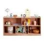 VEVOR Cubby Mobile Tray Storage Cabinet, 5-Compartment Cubby Storage Shelf, Cubby Storage Cabinet 2-shelf, Classroom Cubbies, Classroom Furniture for Home, Daycare and Preschool, Natural