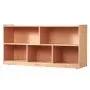 VEVOR Cubby Mobile Tray Storage Cabinet, 5-Compartment Cubby Storage Shelf, Cubby Storage Cabinet 2-shelf, Classroom Cubbies, Classroom Furniture for Home, Daycare and Preschool, Natural