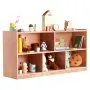 VEVOR Cubby Mobile Tray Storage Cabinet, 5-Compartment Cubby Storage Shelf, Cubby Storage Cabinet 2-shelf, Classroom Cubbies, Classroom Furniture for Home, Daycare and Preschool, Natural