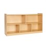 VEVOR Montessori Bookshelf, 45 in Width Toy Storage Organizer, 5-Section Kids Display Storage Cabinet, Daycare Furniture, Kids Bookshelf for Bedroom, Nursery, Living Room, Entryway, Preschool, Brown