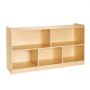 VEVOR Montessori Bookshelf, 45 in Width Toy Storage Organizer, 5-Section Kids Display Storage Cabinet, Daycare Furniture, Kids Bookshelf for Bedroom, Nursery, Living Room, Entryway, Preschool, Brown