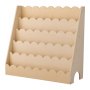VEVOR Montessori Bookshelf, 5-Tier Scalloped Kids Bookshelf, Front Facing Toddler Bookcase, Dual Hooks for Hanging Backpacks, Baby Bookshelf for Kids Room, Living Room, Entryway, Nursury, Preschool