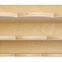VEVOR Montessori Bookshelf, 5-Tier Scalloped Kids Bookshelf, Front Facing Toddler Bookcase, Dual Hooks for Hanging Backpacks, Baby Bookshelf for Kids Room, Living Room, Entryway, Nursury, Preschool