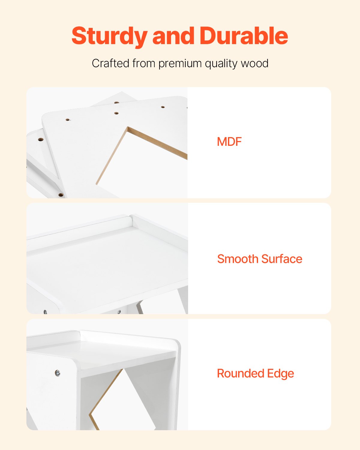 VEVOR Montessori Weaning Table and Chair Set, Wooden Toddler Table and Chair Set for Aged 1-5, Adjustable Height Kids Montessori Chair and Activity Table, Ideal for Reading, Eating, Playing - White
