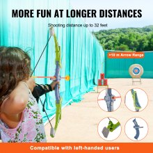 VEVOR Bow and Arrow Set for Kids, 2 Pack LED Light Up Archery Set with 20 Suction Cup Arrows, Standing Target, 2 Quivers, 3 Target Cans, Outdoor Toy Birthday Gift for Boys & Girls 6 7 8 9 10+ Year Old