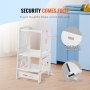 VEVOR Tower Step Stool for Toddlers Kids 3-Level Height Adjustable 350LBS White