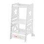 VEVOR vežová stolička pre batoľatá, deti, 3-úrovňová, výškovo nastaviteľná 350 LBS, biela
