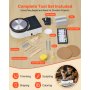 VEVOR Mini Pottery Wheel, 158 mm Turntable, Forward and Reverse Rotation, Adjustable Speed, Electric Clay Wheel for Kids and Adults, with Clay Shaping Tools, for Home DIY, Pottery Classes, White