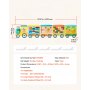 VEVOR Felt Wall Busy Board, 14-in-1 Train Foldable Montessori Activity Toys, Travel Daycare, Classroom, Playroom, Home, Educational Sensory Panel, with Letters Fruits Vegetables Clock Learning Pieces