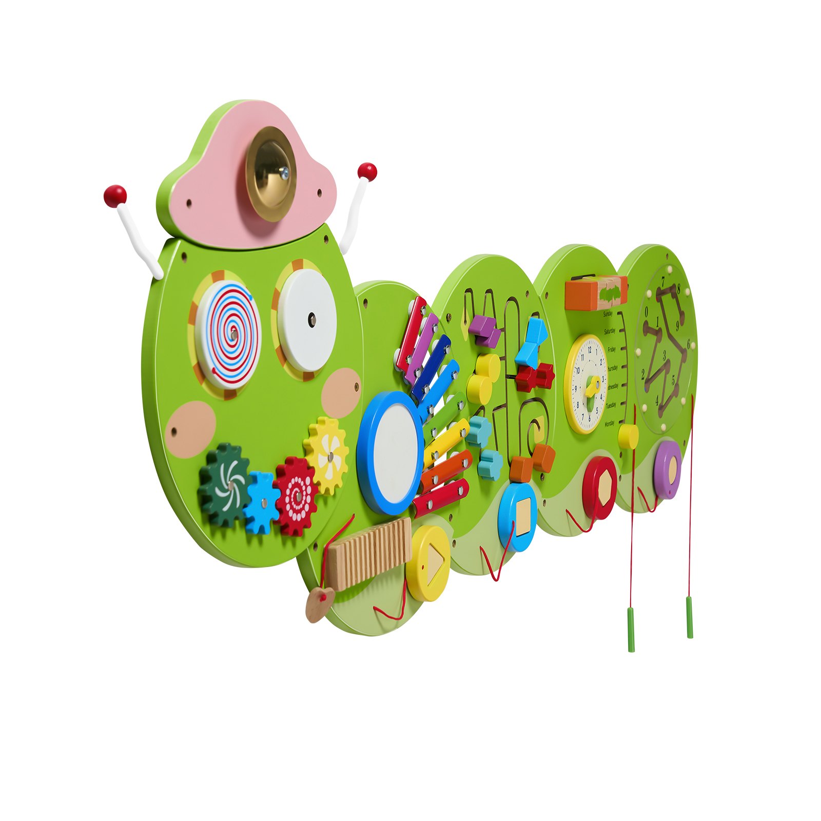VEVOR Activity Wall Busy Board Panels, 12 Activities, Montessori Sensory Wall Panels Toy for Kids Ages 3-12, Interactive Learning Activity Center, Great for Toddler, Playroom, Nursery, Classroom