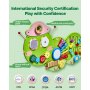 VEVOR Caterpillar Activity Wall Busy Board Panels 12 Activities Sensory Wall Toy