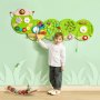 Paneles de actividades de oruga VEVOR, 12 actividades, juguete sensorial Montessori para niños de 3 a 12 años, centro de actividades de aprendizaje Montessori, ideal para salas de juegos infantiles, guarderías y aulas.