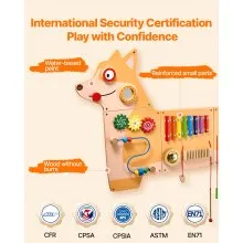 VEVOR Puppy Activity Wall Busy Board Panels 12 Activities Sensory Wall Panel