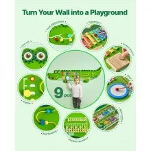 Crocodile Activity Wall Busy Board Panels 9 Activities Sensory Wall Panel
