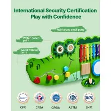 Crocodile Activity Wall Busy Board Panels 9 Activities Sensory Wall Panel