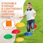 VEVOR Kids Balance Stepping Stones Sensory Obstacle Course 6 PCS Outdoor Indoor