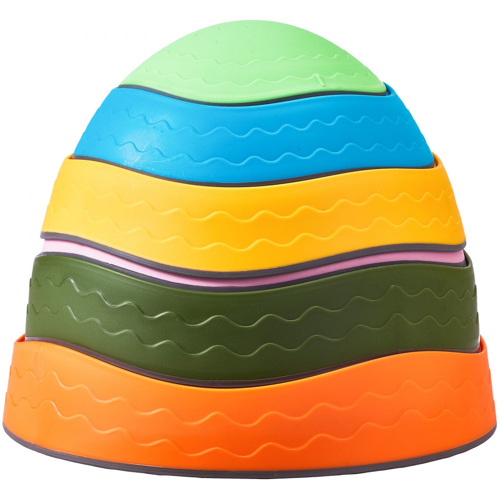 VEVOR Balance Stepping Stones for Kids, 6 PCS, Up to 100 kg, Non-Slip Toddlers Sensory Stepping Stones, Obstacle Course Coordination Game Toys Indoor or Outdoor Play for Children Aged 3 4 5 6 7 8+