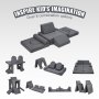 VEVOR Modular Kids Play Sofa 10 stk DIY Creative Toddler Sectional Sofa Grå