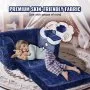 VEVOR Kids Couch, 2-in-1 Toddler Chairs Comfy, Toddler Couch Sofa Bed Fold Out, Convertible Sofa to Lounger, Kids Chair Seat Playroom Furniture for Kids Girls & Boys, Blue
