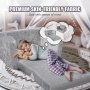 VEVOR Babystol Sammenfoldelig 2-i-1 Comfy Baby Lounger sofa Børnesofa Grå