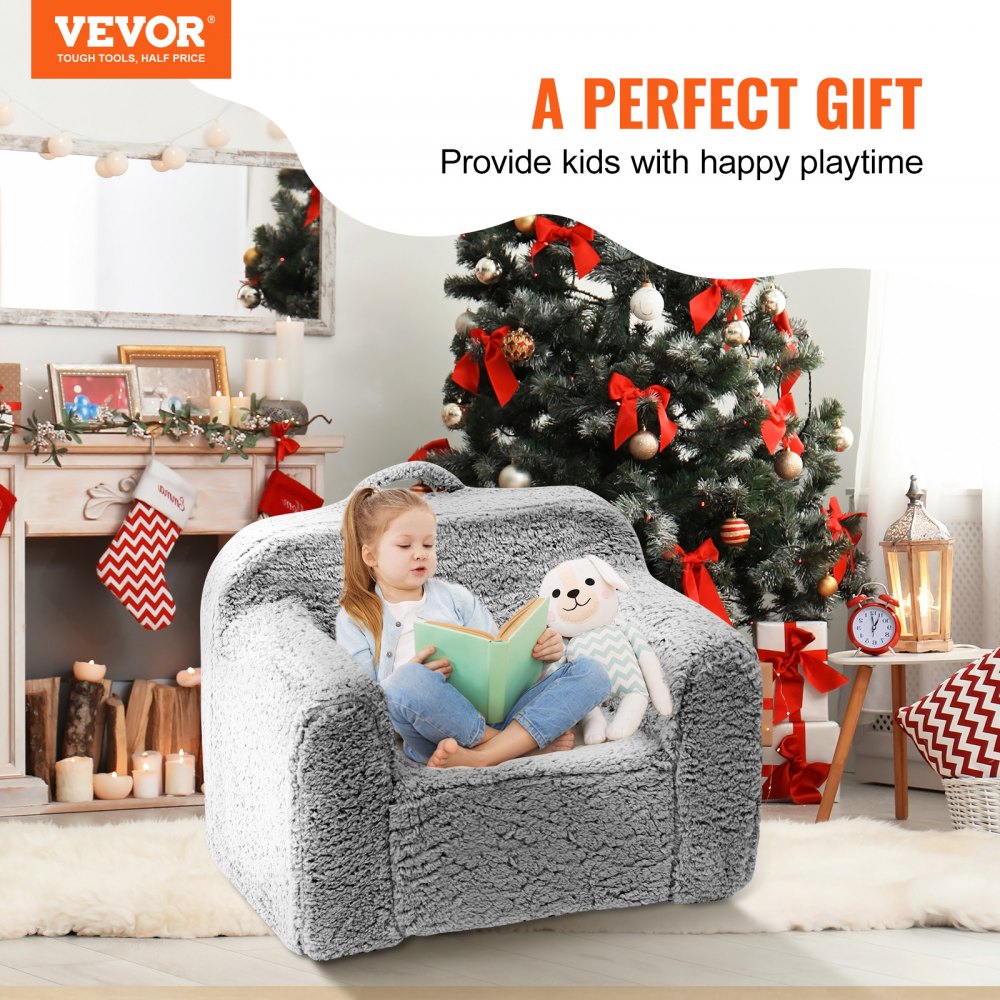 Sherpa-Covered Sofa Footrest Pillow