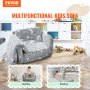 VEVOR Fold-out Kids Sofa, Glow-in-the-Dark Kids Couch Chair, 2-in-1 Children Convertible Sofa to Lounger, Extra Soft Flip-out Toddler Couch for Siting and Sleeping, for Bedroom and Playroom