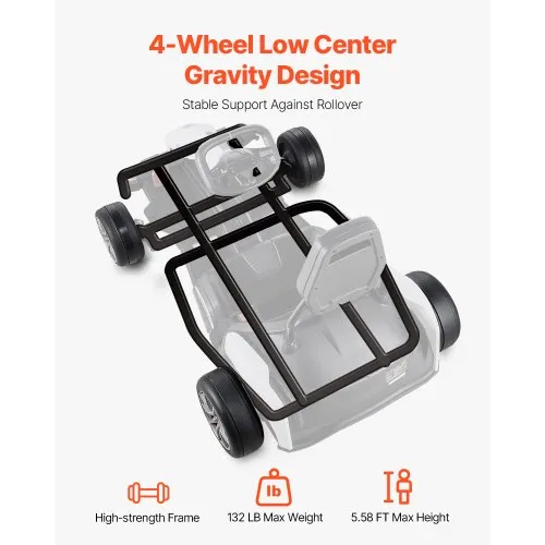 VEVOR Electric Go Kart, 24V 9Ah Battery, Pedal Go Kart Portable Outdoor Race Toy for Kids Ages 6+, 200W Motor, 7.5 MPH High Speed Drifting, Adjustable High / Slow Speeds, Disc Brake, Black & White