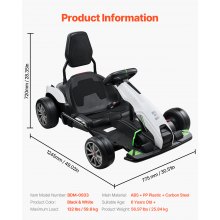 Electric Go Kart 24V Drift Go Cart for Kids 200W Strong Motor High Speed