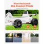 VEVOR Electric Go Kart, 6V 4.5Ah Battery, Pedal Go Kart Portable Outdoor Race Toy for Kids Ages 2+, 20000 RPM Motor, 2 MPH Constant Speed, LED Headlight & Horn, Non-slip Tires, 44 lbs Max Load, White