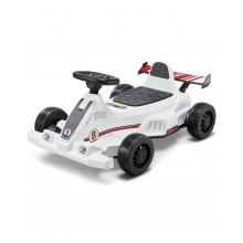 Electric Go Kart 6V Drift Go Cart for Kids Ages 2+ Strong Motor White