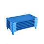 VEVOR Stackable Kiddie Cot 42" x 23" Daycare Nap Cots for Kids Blue (Pack of 6)