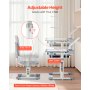 VEVOR Study Chair Set, Children Study Chair with Adjustable Height & 0-40° Tilted Desktop, Children Study Chair Set for Classroom & Study Room, Gray