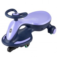 Electric Wiggle Car Energy Powered Kids Ride on Toys for Toddler Age 3+ Purple