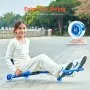 VEVOR Ride on Scooter, Load Capacity of 198 lbs, Swing Side-to-Side for Amazing Ride Powered by Zig-Zag Motion, Ride on Drifting Toy for Ages 10+, Rides on Any Hard Surface for Indoor & Outdoor, Blue