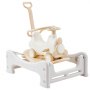 VEVOR 5 in 1 Rocking Horse for Toddlers 1-3 Years, Baby Rocking Horse with Trampoline, Detachable Balance Board, Push Handle and 4 Smooth Wheels, Support to 80lbs Kids Ride on Toy, White