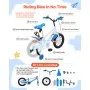 VEVOR Kids Bike, 14 Inch Children Bicycle, Training Wheels BMX Style Blue, for Boys Girls Ages 3-5, Adjustable Seat & Handlebar, Front Brake & Rear Coaster Brake, Cup Holder, High-Carbon Steel Frame