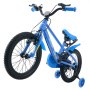 VEVOR Kids Bike, 16 Inch Children Bicycle, Training Wheels BMX Style Blue, for Boys Girls Ages 4-7, Adjustable Seat & Handlebar, Front Brake and Rear Drum Brake, Cup Holder, High-Carbon Steel Frame