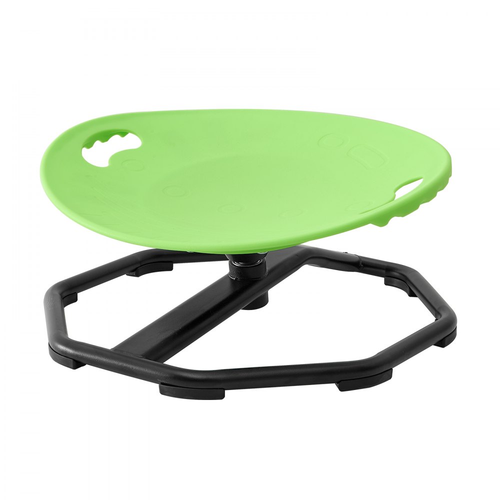 VEVOR Spinning Chair for Autistic Kids Ages 2-6 Autism Sensory Toy 110 LBS, Sensory Swivel Seat Products for Children ADHD, Training Body Coordination Balance, 16.9" L x 14" W, Rounded Shape, Green