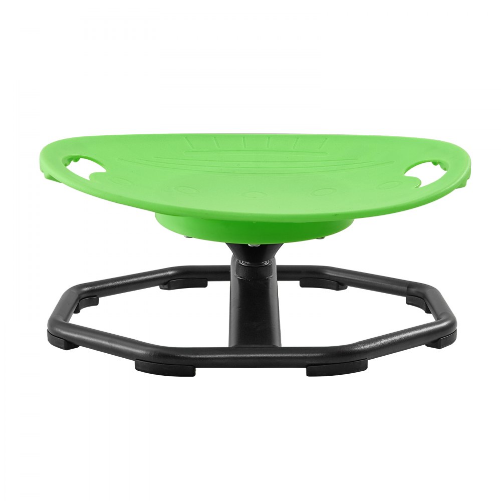 VEVOR Spinning Chair for Autistic Kids Ages 2-6 Autism Sensory Toy 110 LBS, Sensory Swivel Seat Products for Children ADHD, Training Body Coordination Balance, 16.9" L x 14" W, Rounded Shape, Green