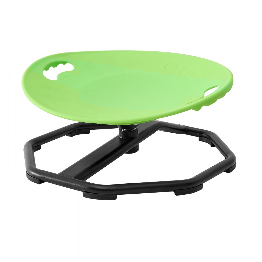 VEVOR Spinning Chair for Autistic Kids Ages 2-6 Autism Sensory Toy 110 LBS, Sensory Swivel Seat Products for Children ADHD, Training Body Coordination Balance, 16.9" L x 14" W, Rounded Shape, Green