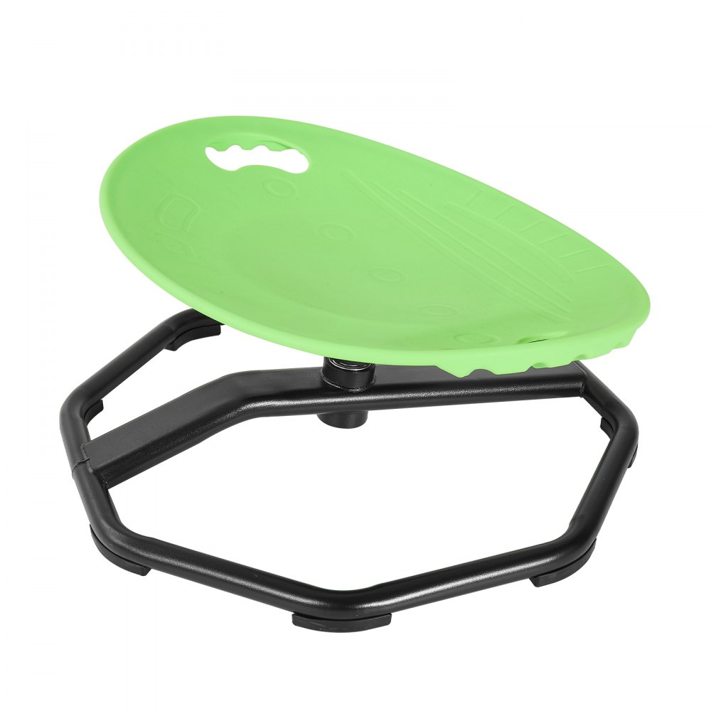 VEVOR Spinning Chair for Autistic Kids Ages 2-6 Autism Sensory Toy 110 LBS, Sensory Swivel Seat Products for Children ADHD, Training Body Coordination Balance, 16.9" L x 14" W, Rounded Shape, Green
