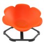 VEVOR Spinning Chair for Autistic Kids Ages 3-12 Autism Sensory Toy 100 kg, Sit and Spin Swivel Seat for Children ADHD, Secure & Supportive Backrest, Training Body Coordination, 650 mm x 650 mm, Orange