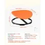 VEVOR Kids Swivel Chair, 220 lbs Capacity, Sensory Spinning Chair, Autistic Kids Sensory Toy Seat with Non-Slip Metal Base, Round Shape Toddler Sit & Spin Seat for Coordination Balance Focus, Orange