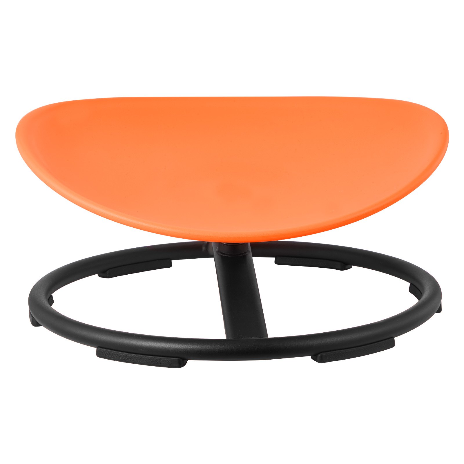 VEVOR Kids Swivel Chair, 220 lbs Capacity, Sensory Spinning Chair, Autistic Kids Sensory Toy Seat with Non-Slip Metal Base, Round Shape Toddler Sit & Spin Seat for Coordination Balance Focus, Orange