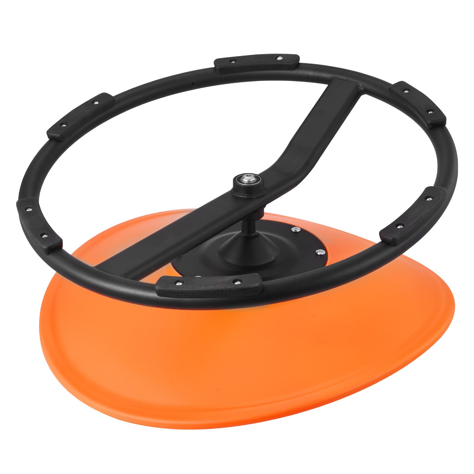 VEVOR Kids Swivel Chair, 220 lbs Capacity, Sensory Spinning Chair, Autistic Kids Sensory Toy Seat with Non-Slip Metal Base, Round Shape Toddler Sit & Spin Seat for Coordination Balance Focus, Orange