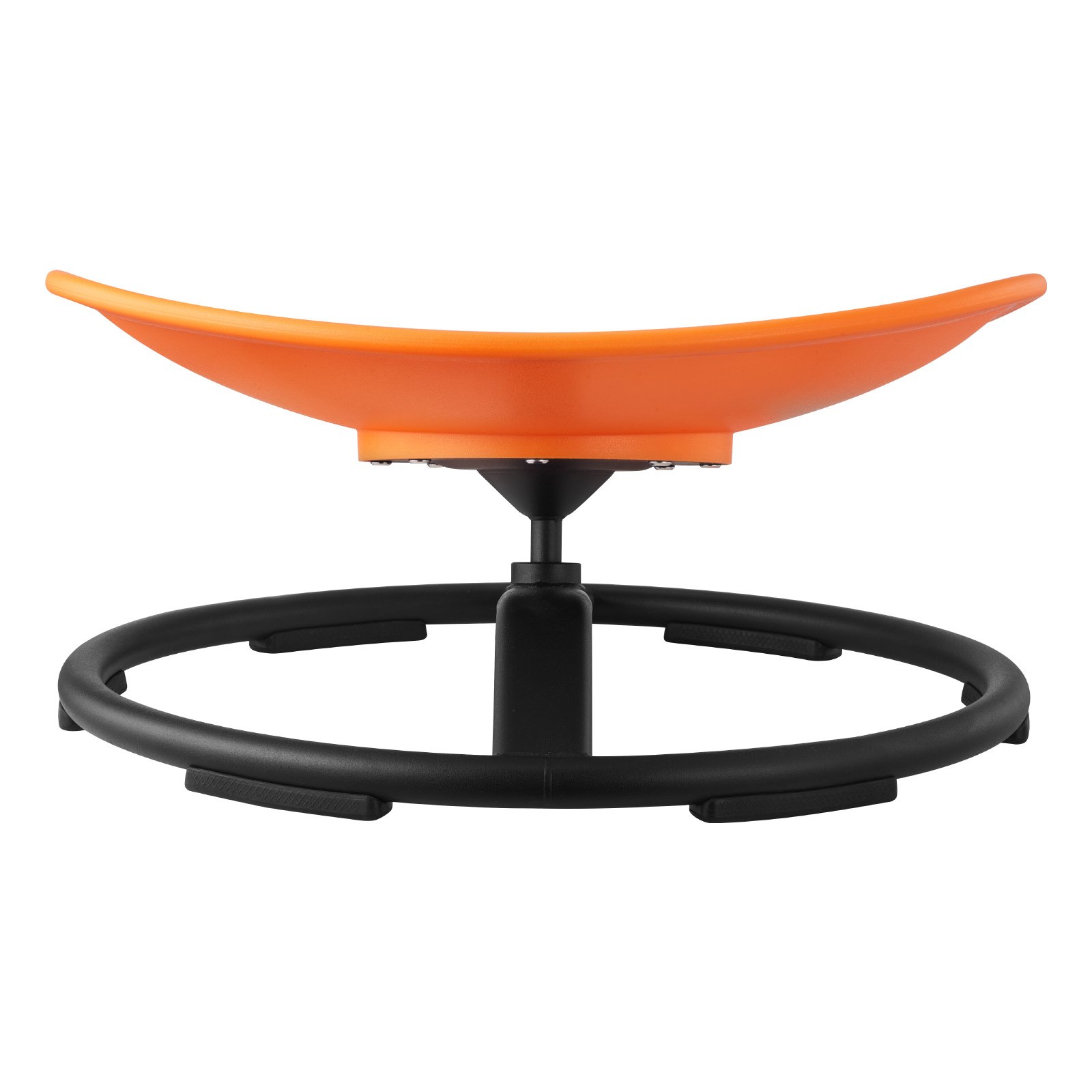 VEVOR Kids Swivel Chair, 220 lbs Capacity, Sensory Spinning Chair, Autistic Kids Sensory Toy Seat with Non-Slip Metal Base, Round Shape Toddler Sit & Spin Seat for Coordination Balance Focus, Orange