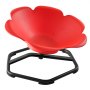 VEVOR Spinning Chair for Autistic Kids Ages 3-12 Autism Sensory Toy 100 kg, Sit and Spin Swivel Seat for Children ADHD, Secure & Supportive Backrest, Training Body Coordination, 650 mm x 650 mm, Red