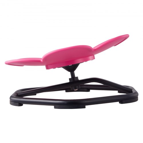 VEVOR Kids Swivel Chair Flower Shape Sensory Spinning Seat 220 lbs Capacity Non-Slip Metal Base Rose Toddler Balance And Focus