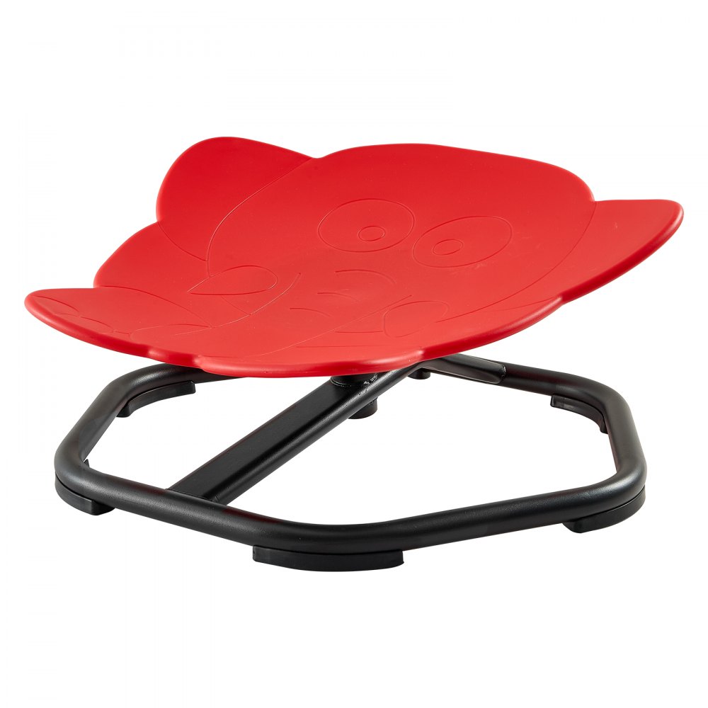 VEVOR Spinning Chair for Autistic Kids Ages 3-12 Autism Sensory Toy 100 kg, Sensory Swivel Seat Products for Children ADHD, Training Body Coordination Balance, 520 mm x 500 mm, Elephant Shape, Red